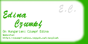 edina czumpf business card